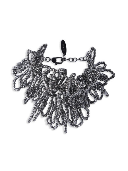  Brunello Cucinelli Pulsera Ajustable - Plateado 
