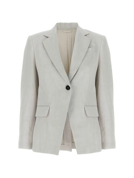  Brunello Cucinelli Single-breasted Blazer - Gris 