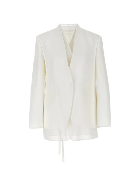  Brunello Cucinelli Tailored Layered Blazer - Blanco 