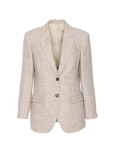  Brunello Cucinelli Tailored Single-breasted Blazer - Neutro 