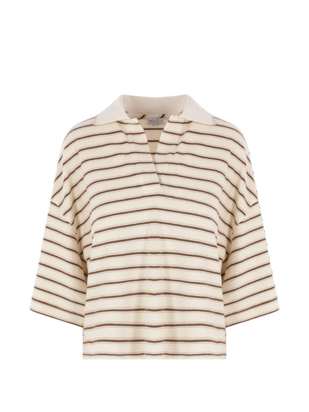  Brunello Cucinelli Top A Rayas - Neutro 