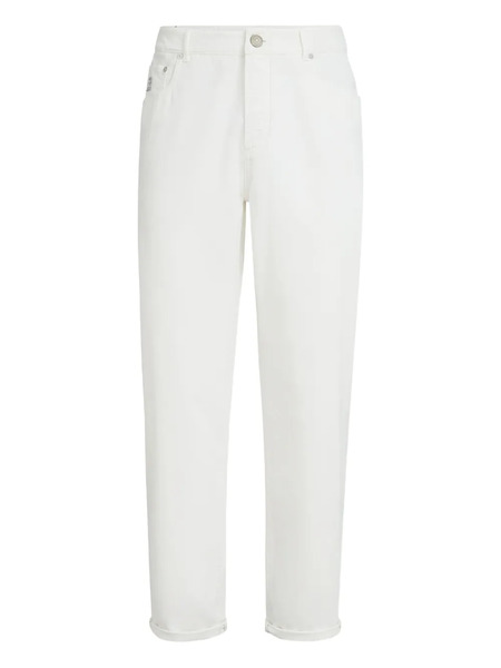  Brunello Cucinelli Vaqueros Con Cinco Bolsillos - Blanco 