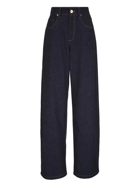 Brunello Cucinelli Vaqueros Con Diseño Cinco Bolsillos - Azul 
