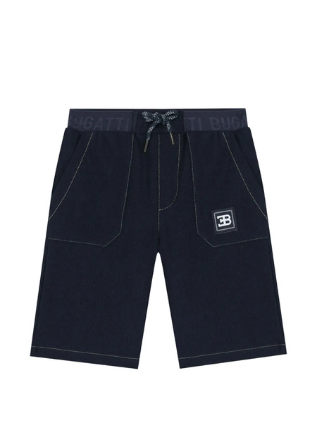  Bugatti Kids Bermudas Con Parche Del Logo - Azul 