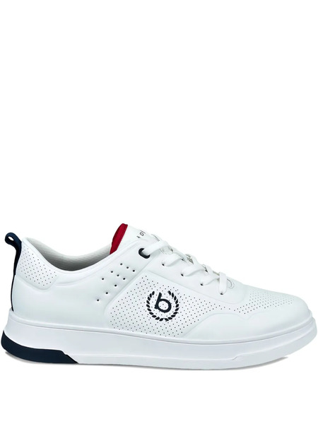  Bugatti Zapatillas Con Logo Perforado - Blanco 