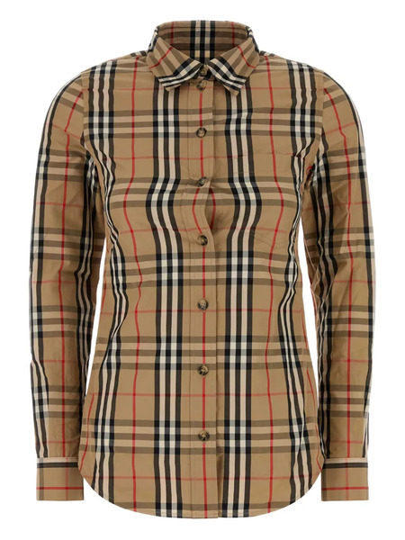  Burberry Camisa Lapwing A Cuadros - Marrón 