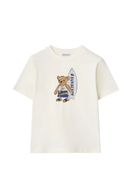  Burberry Kids Camiseta Con Motivo De Oso - Blanco 