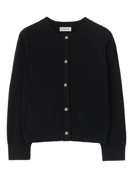  Burberry Kids Cárdigan A Cuadros - Negro 