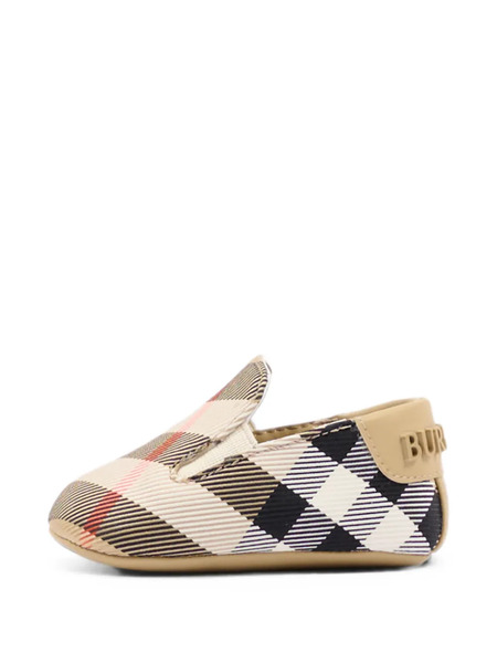  Burberry Kids Check-pattern Pre-walkers - Neutro 