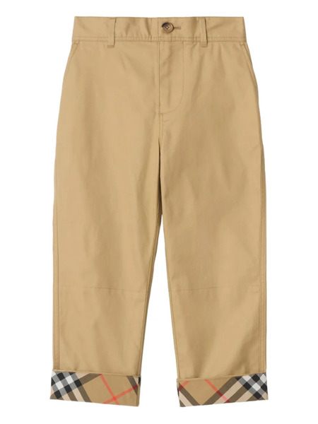  Burberry Kids Pantalones Con Bajos A Cuadros - Neutro 