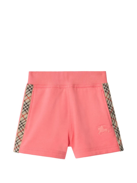  Burberry Kids Pantalones Cortos Con Motivo Check - Rosa 
