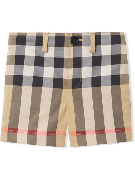  Burberry Kids Pantalones Cortos De Vestir A Cuadros - Marrón 