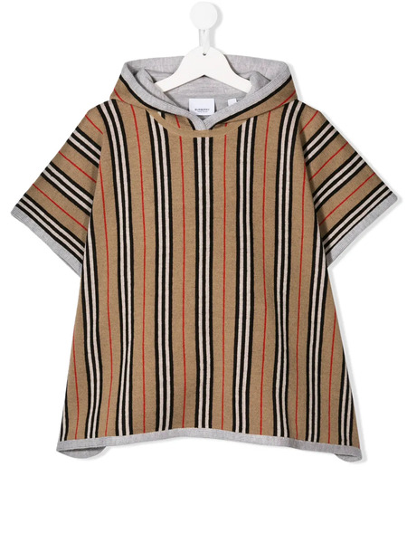  Burberry Kids Poncho Icon Con Motivo De Rayas - Neutro 