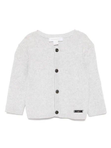  Burberry Kids Top De Manga Larga - Gris 