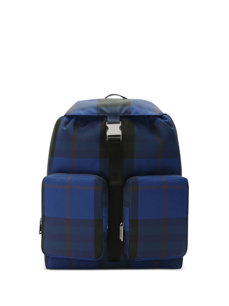  Burberry Medium Check Backpack - Azul 
