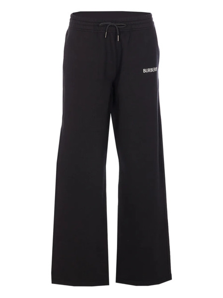  Burberry Pantalones De Chándal Con Logo Bordado - Negro 
