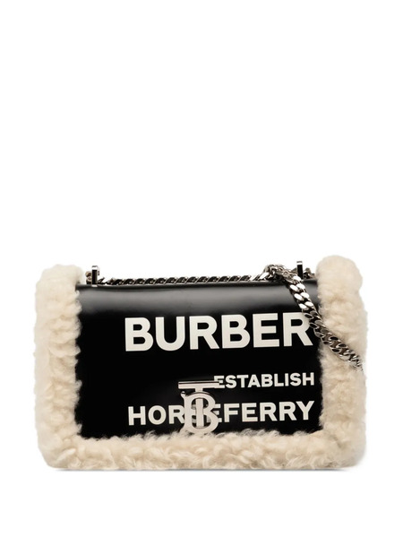  Burberry Pre-owned Bandolera Lola Pequeña De Lona Revestida Con Ribete De Pelo 2018-2025 - Negro 
