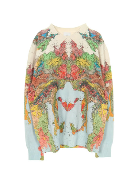  Burberry Pre-owned Jersey Con Mapa Estampado 2020 - Neutro 