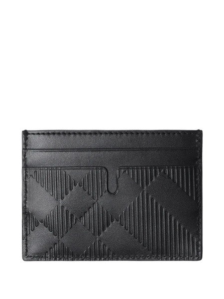  Burberry Tarjetero De Piel - Negro 
