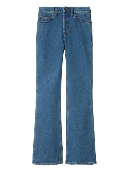  Burberry Vaqueros De Talle Alto - Azul 