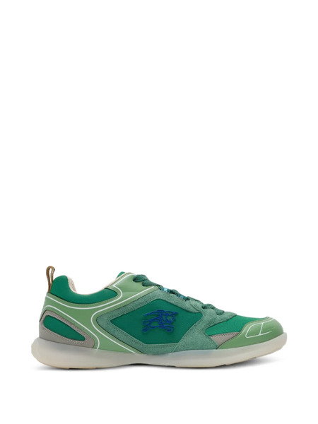  Burberry Zapatillas Equestrian Knight Con Apliques - Verde 