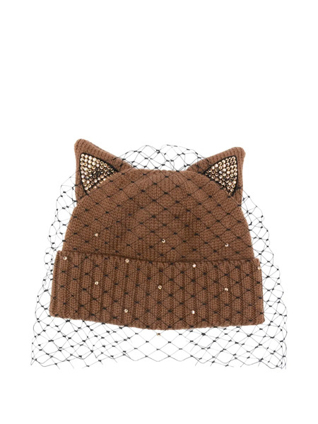  Ca4la Gorro Con Detalle De Orejas - Marrón 