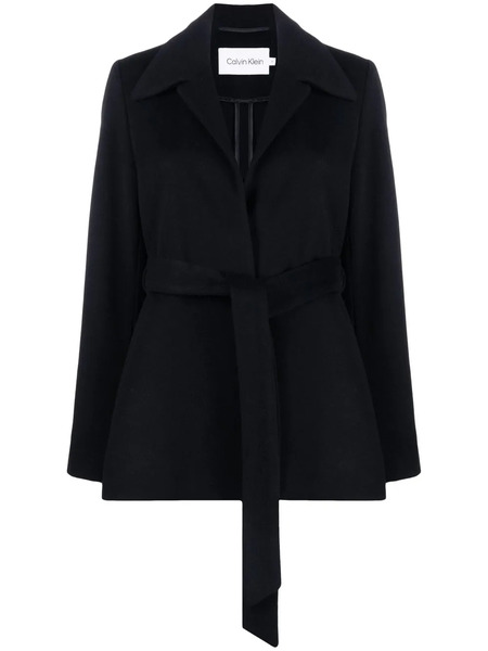  Calvin Klein Abrigo Con Botones - Negro 