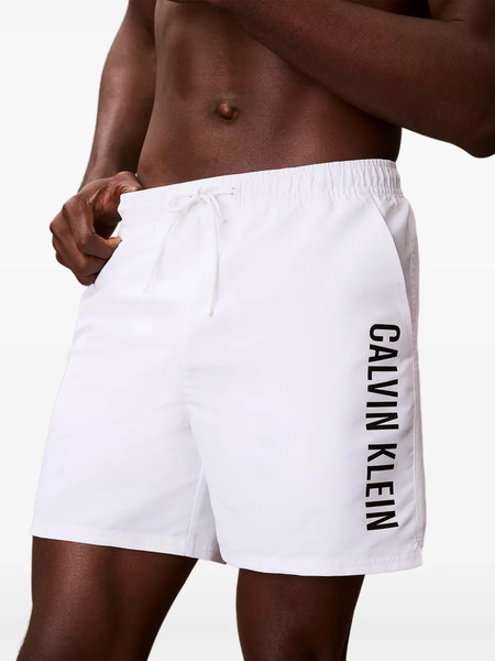  Calvin Klein Drawstring Beach Shorts - Blanco 