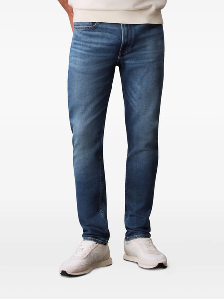  Calvin Klein Jeans Vaqueros Con Costuras En Contraste - Azul 