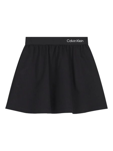  Calvin Klein Kids Falda Con Logo Bordado - Negro 