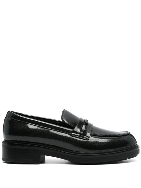  Calvin Klein Mocasines Con Acabado De Charol - Negro 