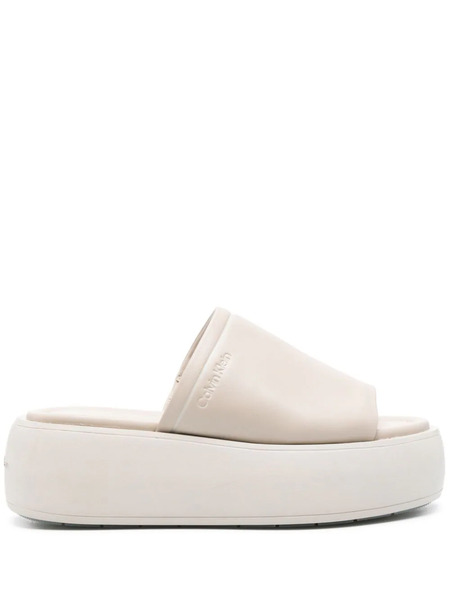  Calvin Klein Mules Con Plataforma De 60 Mm - Neutro 
