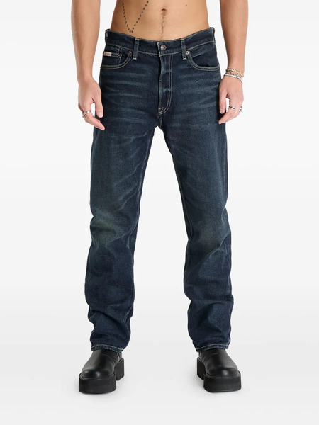 Calvin Klein Vaqueros Con Cinco Bolsillos - Azul 