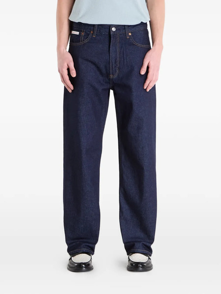  Calvin Klein Vaqueros Con Parche Del Logo - Azul 