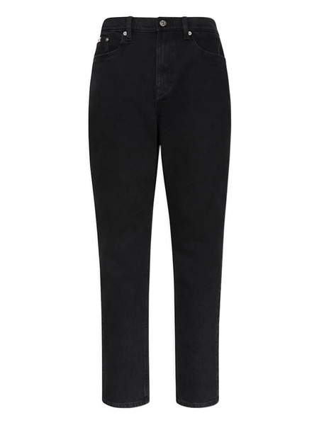  Calvin Klein Vaqueros Con Parche Del Logo - Negro 