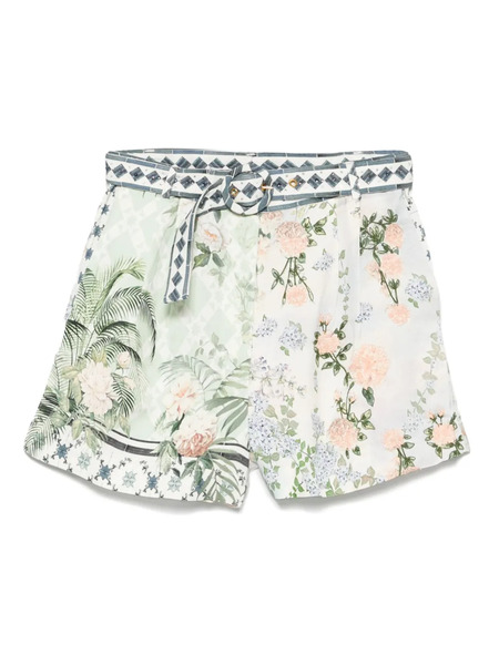  Camilla Bermudas Con Pinzas - Blanco 
