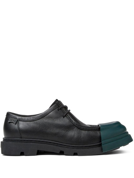  Camper Mocasines Junction Con Puntera En Contraste - Negro 