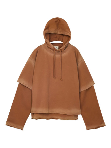  Camperlab Sudadera Con Capucha Y Dobladillo Deshilachado - Marrón 