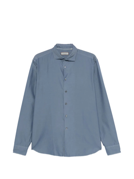  Canali Camisa Con Botones - Azul 