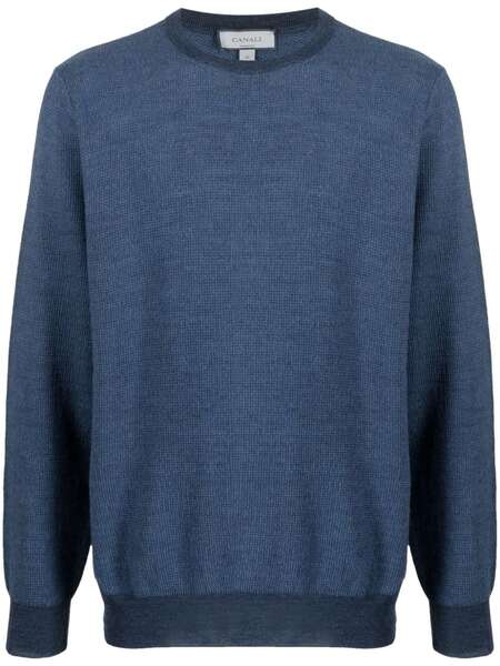  Canali Jersey De Punto Fino - Azul 