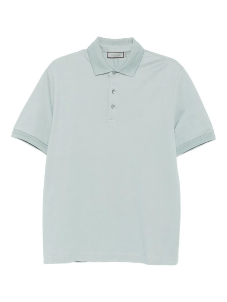  Canali Polo De Algodón - Azul 