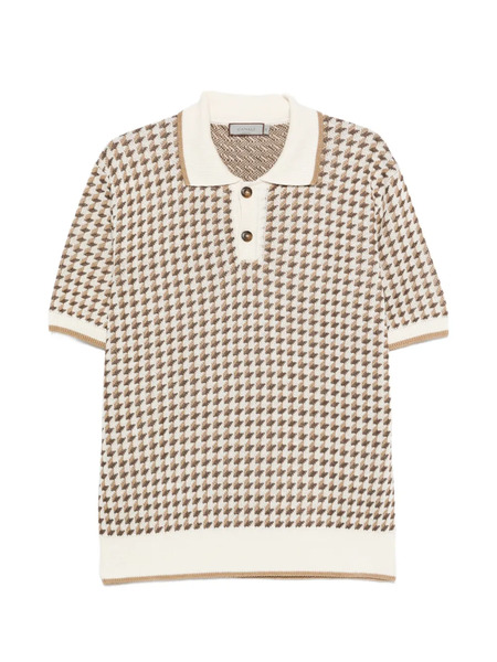 Canali Polo Estampado - Blanco 