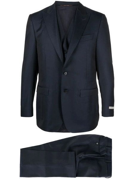  Canali Traje Con Botones - Azul 
