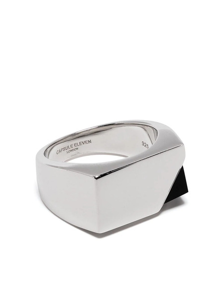  Capsule Eleven Anillo De Sello Jewel Beneath - Plateado 