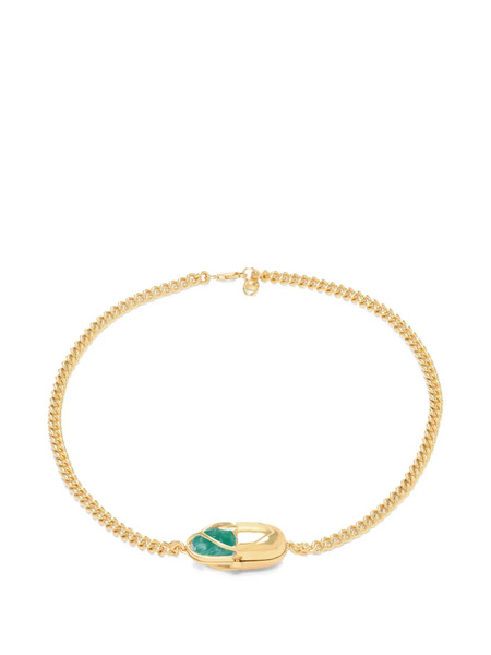  Capsule Eleven Collar Capsule Crystal Con ónice - Dorado 