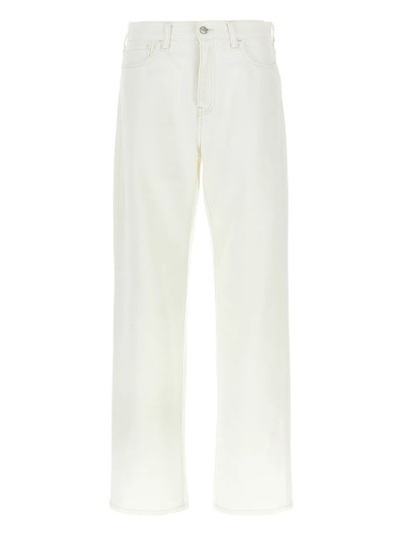  Carhartt Wip Vaqueros Con Parche Del Logo - Blanco 