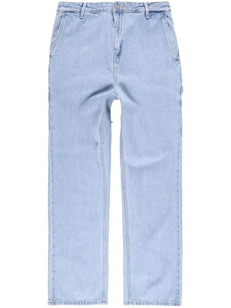  Carhartt Wip Vaqueros Rectos De Talle Alto - Azul 
