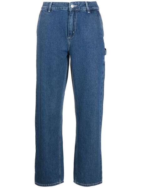  Carhartt Wip Vaqueros Rectos De Talle Medio - Azul 