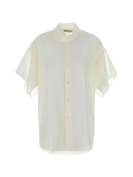  Carven Camisa Drapeada - Blanco 