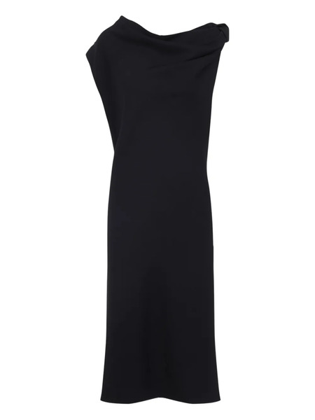  Carven Vestido Midi Drapeado - Azul 